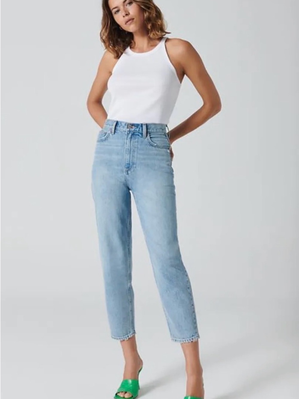 Denim Forum Light Wash Relaxed Jeans